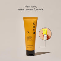 Thumbnail for Acure Brightening Facial Scrub - Exfoliating Face Wash, Gentle Daily Scrubber & Exfoliator for Women & Men for Radiant Skin, Cleansing Wash with Sea Kelp & French Green Clay - 4 fl oz