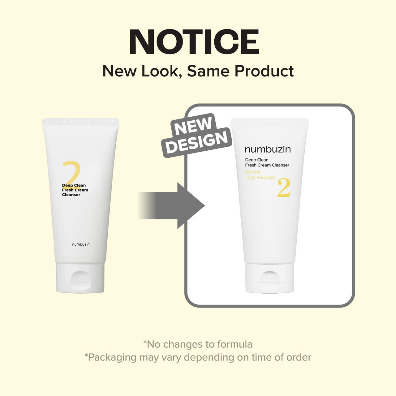numbuzin No.2 Cleansing Foam | Deep Clean Fresh Cream Cleanser | Foam Cleanser, Gentle Exfoliation, Deep Cleansing, Natural Ingredients | Blackheads, Excess Oil, Dead Skin Cells | 4.05 fl. oz.