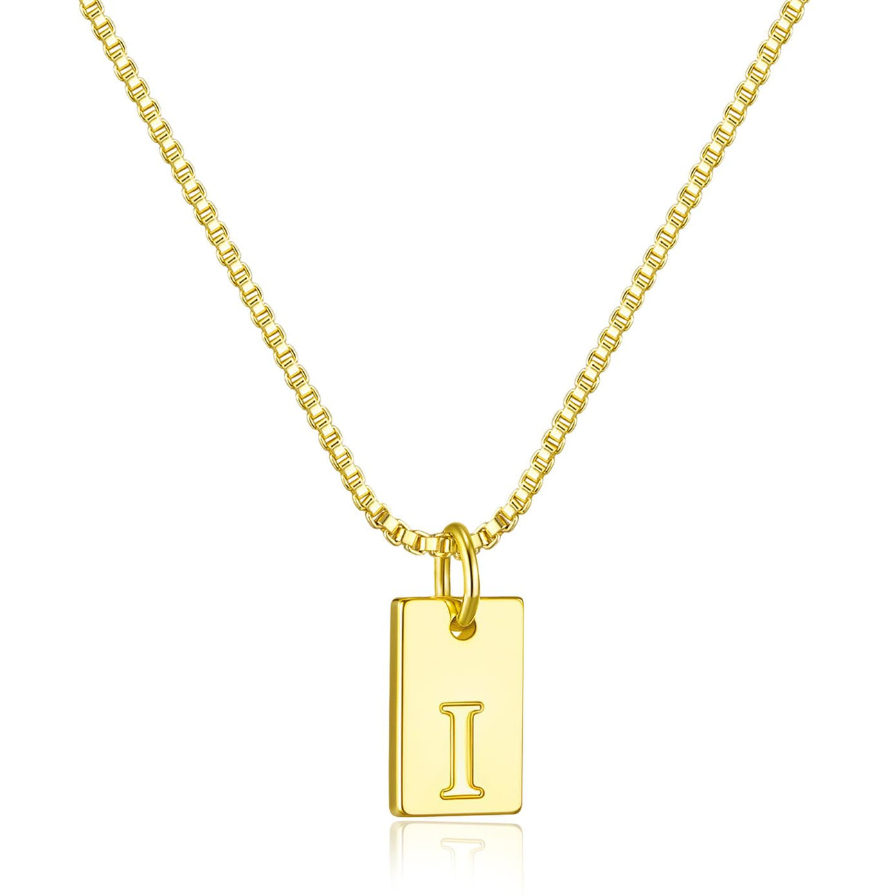 Initial Necklaces for Women 14K Gold Plated Letter Necklace Dainty Name Pendant Necklace Personalized Christmas Gifts for Women Trendy Gold Jewelry