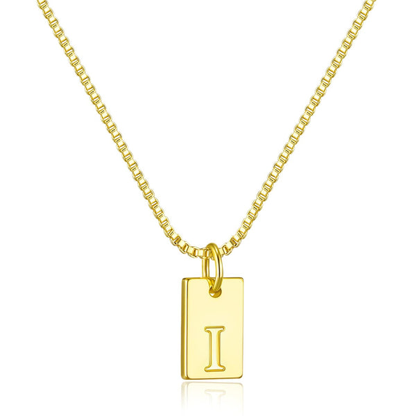 Initial Necklaces for Women 14K Gold Plated Letter Necklace Dainty Name Pendant Necklace Personalized Christmas Gifts for Women Trendy Gold Jewelry