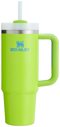 Thumbnail for Stanley Quencher H2.0 Tumbler with Handle and Straw 30 oz Flowstate 3-Position Lid Cup Holder Compatible for Travel Insulated Stainless Steel Cup BPA-Free Bright Lime