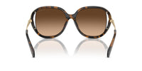 Thumbnail for COACH Women's HC8396U Universal Fit Square Sunglasses, Dark Tortoise/Brown Gradient, 56 mm