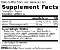 Thumbnail for Ancient Nutrition Vitamin D Supplement, 5,000 IU Vitamin D for Immune Support, Made from Bone Broth and Mushroom Extract, Supports Healthy Inflammation, Paleo and Keto Friendly, 60 Capsules