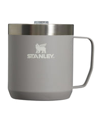 Thumbnail for STANLEY Stay-Hot Camp Mug 12 oz | Press Fit Drink Through Lid | Cup for Coffee, Tea and Drinks | Insulated Stainless Steel Coffee Mug | BPA-Free | Ash 2.0