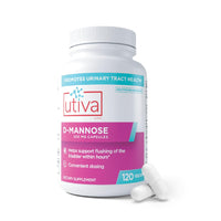 Thumbnail for Szio+ Utiva D-Mannose 500mg Capsules – Naturally Flush The Bladder and Urinary Tract – UTI Avoidance – D Mannose Supplements for Women – Supports Urinary Tract Infection Treatments, 120 Capsules