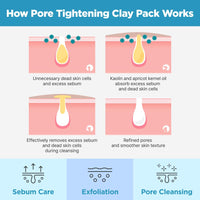 Thumbnail for ISOI Pore Tightening Clay Mask for Face, Natural Kaolin & Plant-Based Formula for Tightening, Lifting, Exfoliating & Sebum Control, Moisture-Balancing, Korean Clay Mask for Pores (3.38 fl. oz, 100ml)