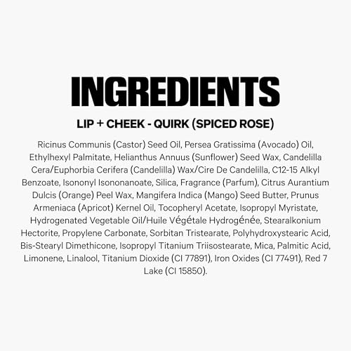 Milk Makeup Lip + Cheek Stick – Buildable Cream Blush + Lip Color w/Hydrating Mango Butter + Avocado Oil for a Natural Flush – Long-Lasting, Multiuse, Vegan Formula – Quirk (Spiced Rose), 0.21 oz