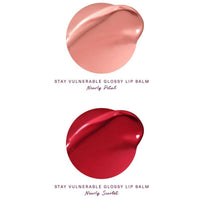 Thumbnail for Rare Beauty Stay Vulnerable Mini Glossy Lip Balm Duo - Nearly Petal and Nearly Scarlet - Travel Size