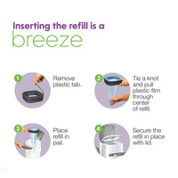 Thumbnail for Litter Genie Refill Bags 14 FT (1-Pack) Multi-Layers Of Odor-Barrier Technology 1 Square Refill Cartridge Lasts Up To 2 Months Per Cat