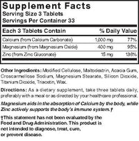 Thumbnail for Nature's Blend Calcium Magnesium Zinc Tabs, Unflavored, 100 Count
