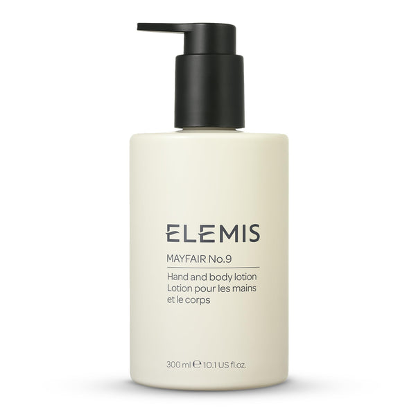 ELEMIS Mayfair No.9 Hand & Body Lotion, Lightweight Formula Hydrates, Softens, and Moisturizes Skin with Sustainable Shea Butter and Borage Oil, 300ml