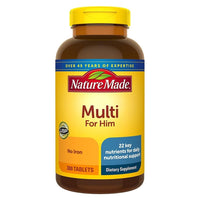 Thumbnail for Nature Made Multivitamin For Him with No Iron, Mens Multivitamins for Daily Nutritional Support, Multivitamin for Men, 300 Tablets, 300 Day Supply
