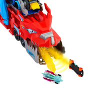 Thumbnail for Hot Wheels City Toy Car Track Set, Ultimate Dual Dragon Transporter & 2 Die-Cast Cars, Large-Scale & Detachable Dragon, Stores 20+ Vehicles