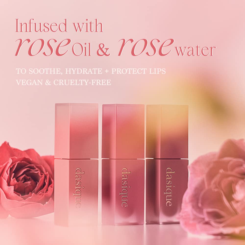 dasique Cream De Rose Tint #05 Fushsia I Vegan, Cruelty-free I A Creamy Matte Finish, Infused with Rose Water