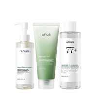 Thumbnail for Anua Heartleaf Cleansing Oil & Deep Cleansing Foam & Soothing Toner, Pore Control, Gentle Korean Skincare
