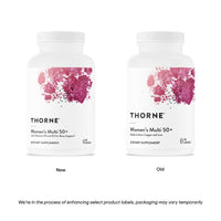 Thumbnail for THORNE Women's Multi 50+ - Comprehensive Daily Multivitamin with Vitamins A, B6, B12, C, D, E, K, Zinc & More - Support Heart, Brain, Bone & Immune Health* - 180 Capsules