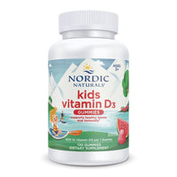 Thumbnail for Nordic Naturals Vitamin D3 Gummies Kids, Wild Watermelon Splash - 120 Gummies - 400 IU Vitamin D3 - Bone Health, Healthy Immunity - Non-GMO, Vegetarian - 120 Servings