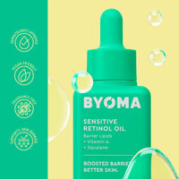 Thumbnail for BYOMA Sensitive Retinol Oil - Face Treatment with Squalane & Vitamin A - Ideal for Sensitive Skin - Barrier Repair - 1.01 Fl. Oz