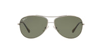 Thumbnail for Ray-Ban RB3293 Metal Aviator Sunglasses, Gunmetal/Polarized Green, 63 mm