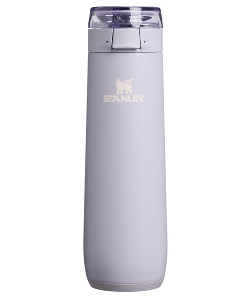 STANLEY Flowstate Spring Bottle | Leakproof Water Bottle with Carry Strap & Flip-Top Locking Lid | Insulated Stainless Steel | Fits Most Cup Holders | BPA-Free | 20 oz | Purple Dust