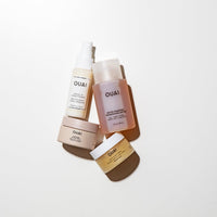 Thumbnail for OUAI Travel Kit - Includes Travel Size Leave In Conditioner, Detox Shampoo, Thick Hair Mask, Scalp & Body Scrub (4 Count)