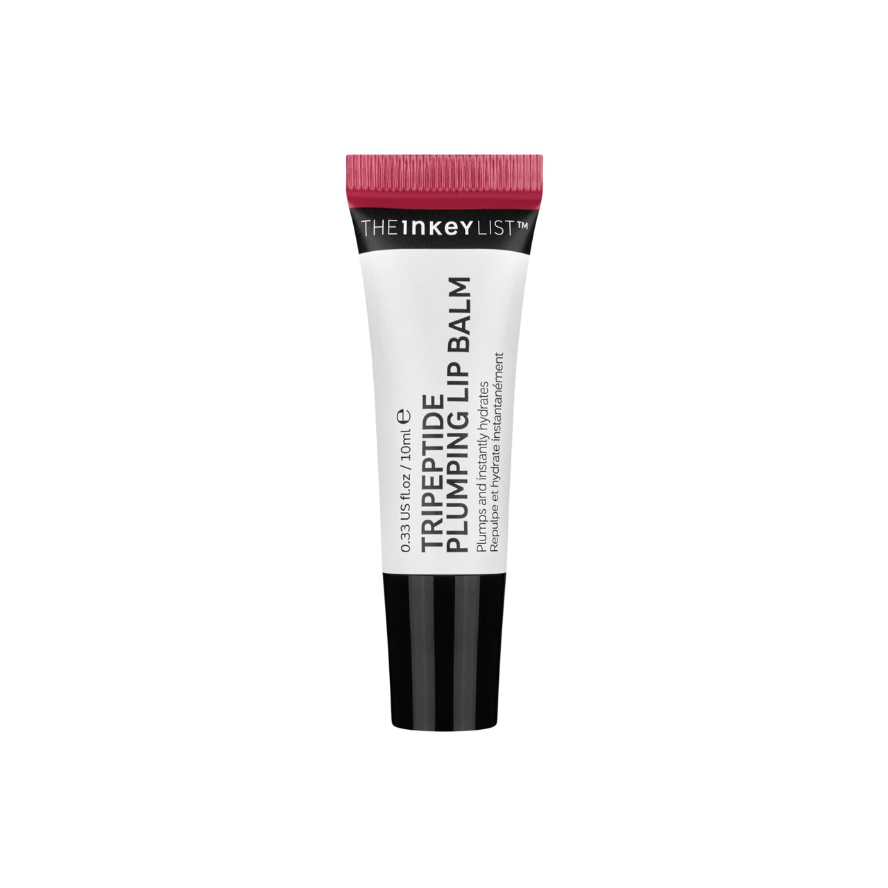 The INKEY List Tripeptide Plumping Lip Balm 10ml, Clinically Proven Plumping Tinted Lip Care, Hydrates Dry Cracked Lips, Vegan & Cruelty Free, Berry Tint