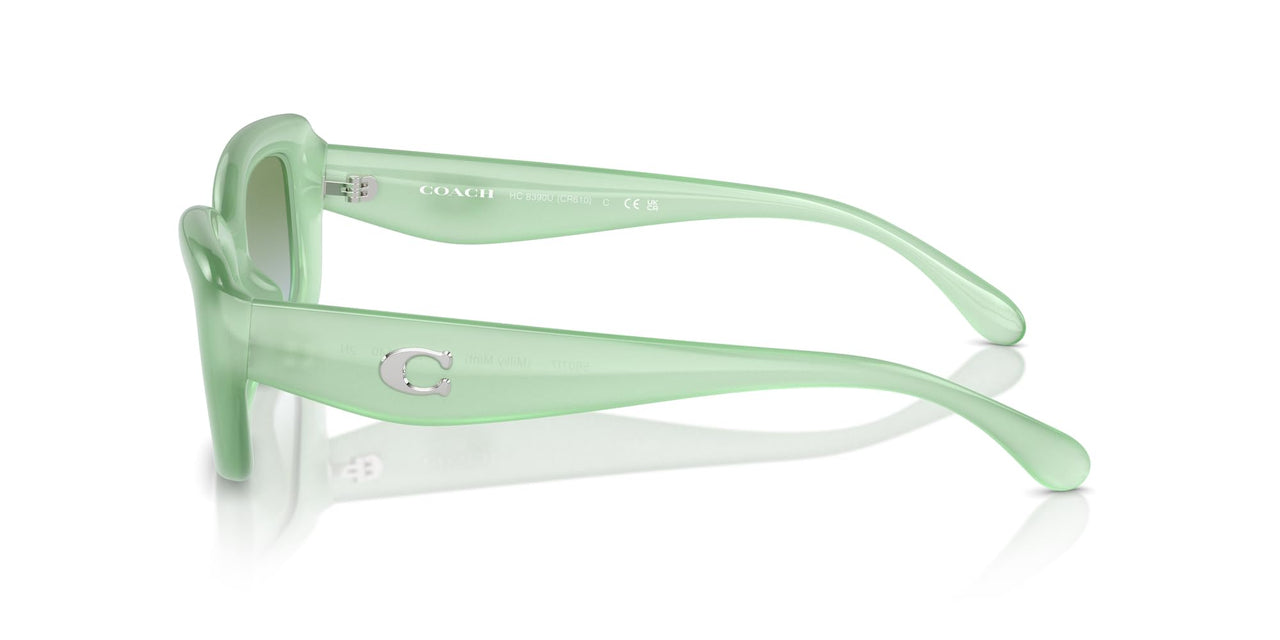 Coach Sunglasses HC 8390 U 5807I7 Cr610 Milky Mint Green Blue Gr