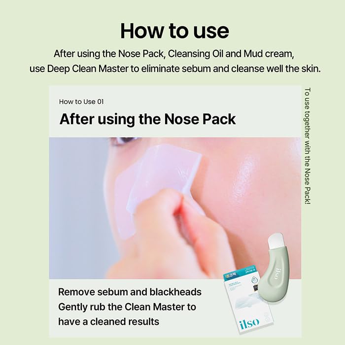 ILSO Deep Clean Master/Blackhead Remover Tool/Safe & Made from Silicon/Can be Used with Mud Cream & Cleansing Oil (Professional Blackhead Remover)
