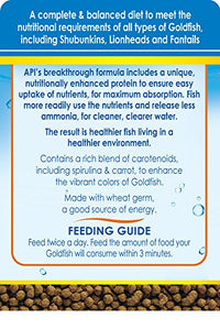 Thumbnail for API GOLDFISH PELLETS Fish Food 4-Ounce Container, Medium, Model:833B