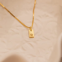 Thumbnail for Initial Necklaces for Women 14K Gold Plated Letter Necklace Dainty Name Pendant Necklace Personalized Christmas Gifts for Women Trendy Gold Jewelry