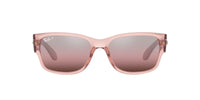Thumbnail for Ray-Ban RB4388 Square Sunglasses, Transparent Pink/Wine Polarized, 58 mm