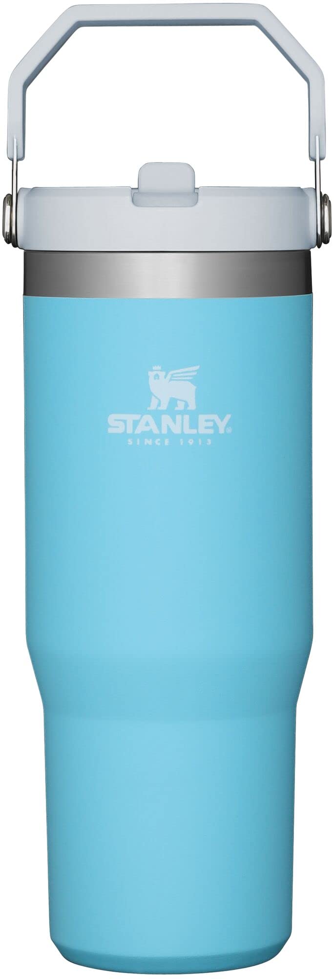Stanley IceFlow Flip Straw Tumbler with Handle 30 oz | Twist On Lid and Flip Up Straw | Leak Resistant Water Bottle | Insulated Stainless Steel |BPA-Free | Pool