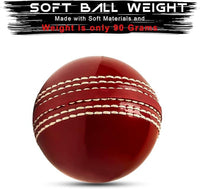 Thumbnail for Cricket Balls for Training, Coaching, Practice & Excellent Bounce Skills Soft Foam Rubber Cricket Ball with Durable Traditional Seams Stitched for All Age Players (Red)