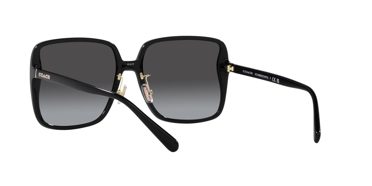 Coach Sunglasses HC 8368 D 50028G Ch572 Black Grey Gradient