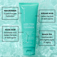 Thumbnail for Urban Skin Rx Even Tone Gentle Daily Foaming Gel Cleanser, Radiance-Boosting, Formulated with Niacinamide & Azelaic Acid, Removes Makeup, Impurities & Excess Oil While Deep Cleaning Pores, 4 Fl Oz