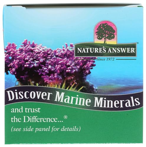 Nature's Answer Marine Based Magnesium, Super Concentrated 500mg | Plant Based | Red Algae & Seawater Derived | Alcohol-Free & Gluten-Free | Vegetarian Capsules 90ct