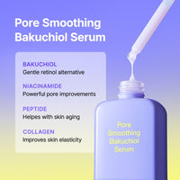 Thumbnail for By Wishtrend Pore Smoothing Bakuchiol Serum 1.01 Fl Oz, Powerful Pore Care, Niacinamide, Peptide, Collagen