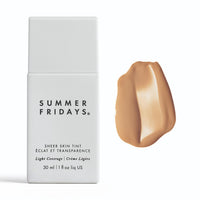 Thumbnail for Summer Fridays Sheer Skin Tint - Tinted Moisturizer with Hyaluronic Acid - Helps Diminish Uneven Skin Tone - Sheer to Light Coverage - Shade 4.5 - Medium with Cool Peach Undertones (1 Fl Oz)