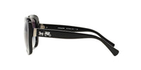 Thumbnail for Coach HC8158 Sunglasses, Black/Grey Gradient, 58 mm