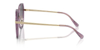 Thumbnail for COACH Sunglasses HC 8403 D 582590 Cr636 Transparent Purple Grey