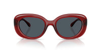 Thumbnail for COACH Sunglasses HC 8391 U 586287 Cr609 Milky Merlot Grey Solid