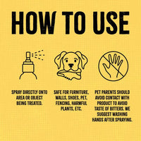 Thumbnail for Fooey! Ultra Bitter No Chew Spray for Dogs, Cats, Horses, Rabbits, Ferrets, Birds - Anti-Chew Bitter Spray for Dogs Stop Chewing Furniture - Dog Deterrent Spray Training Aid Safe for Pets - 8 fl oz