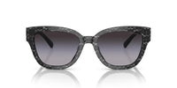 Thumbnail for Coach HC8379U Universal Fit Sunglasses, Grey Pearl Signature C/Grey Gradient, 54 mm
