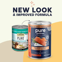 Thumbnail for Canidae PURE Grain Free Salmon and Sweet Potato Wet Dog Food, Case of 12