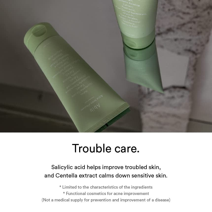 Abib Acne Foam Cleanser Heartleaf Foam 5.07 fl oz / 150 ml | Korean Mild Acidic Daily Face Wash for Acne-Prone Skin, Hydrating & Soothing with Panthenol B5, Deep Cleansing for Sensitive Skin, K-Beauty