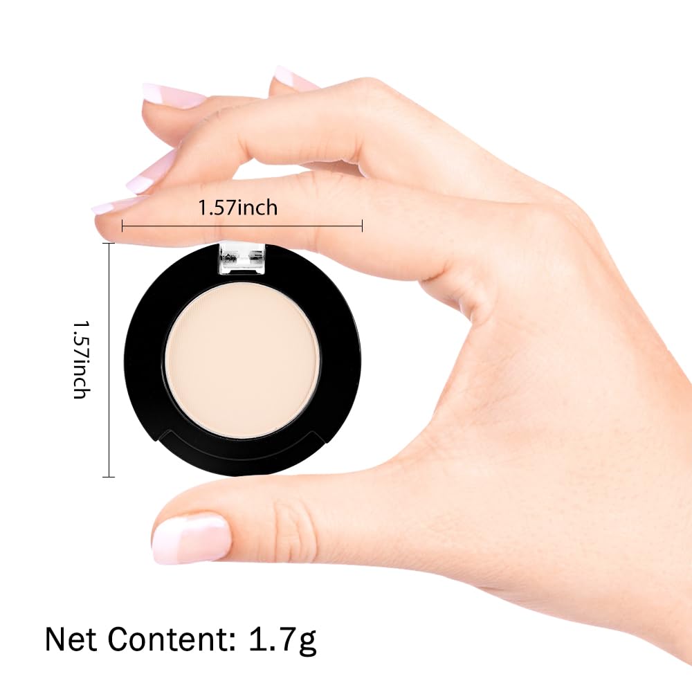 HHLTOH Neutral Light Nude Beige White Single Matte Eye Shadow Palette Naked Eyeshadow Palette Makeup for Old Women de sombras de ojos Natural Vegan Eyeshadow for Eyes Long Lasting Naturing-Looking #11