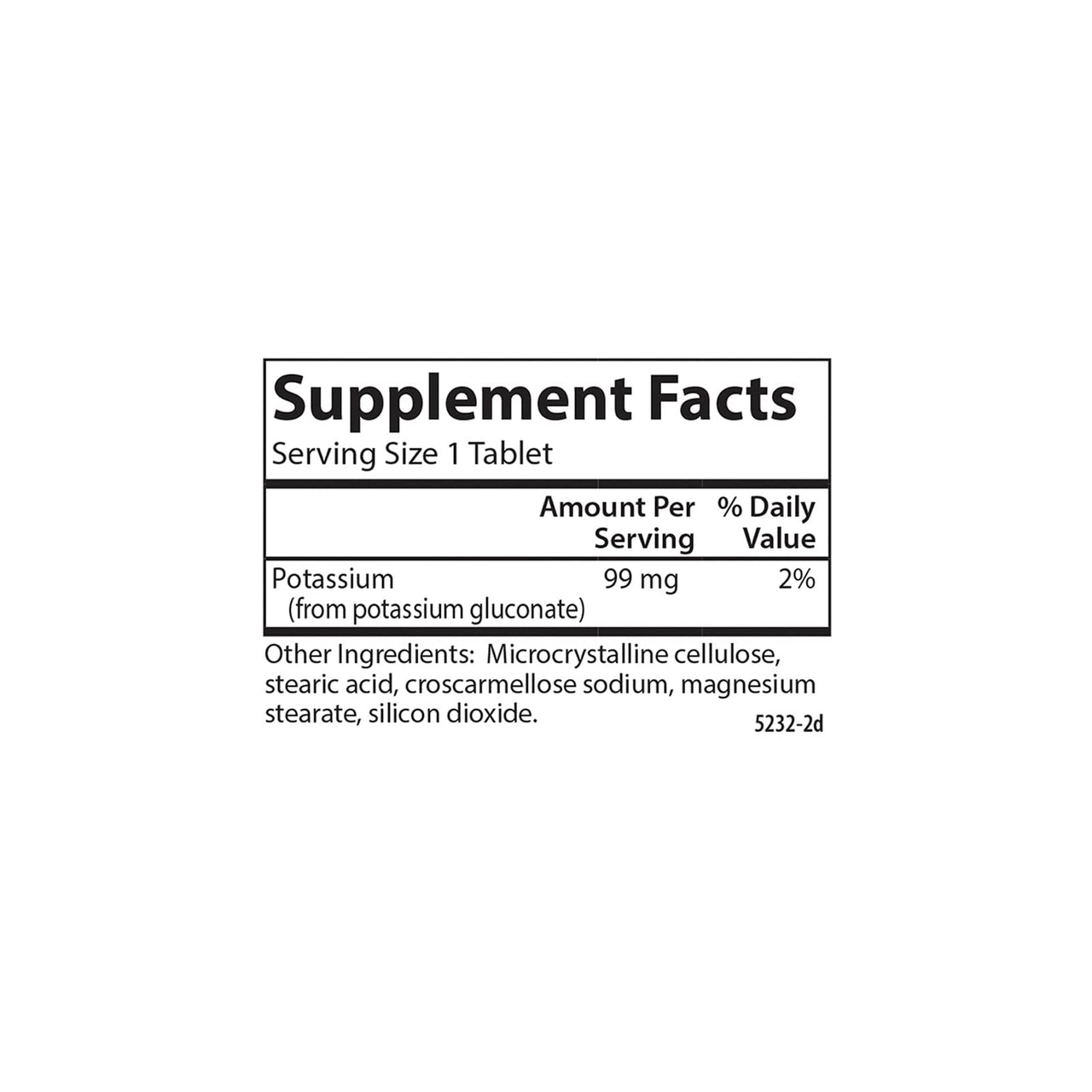 Carlson - Potassium, 99 mg, Promotes Nerve Health & Muscle Function, 250 Tablets