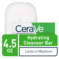 Thumbnail for CeraVe Hydrating Cleanser Bar - Soap-Free Body and Facial Cleanser with 5% Moisturizing Cream - 4.5 Ounce Bar