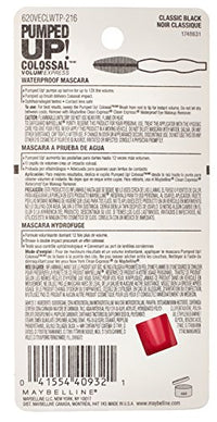 Thumbnail for Maybelline New York Volum' Express Pumped Up! Colossal Waterproof Mascara, Classic Black, 0.32 Fl Oz, (K1569200)