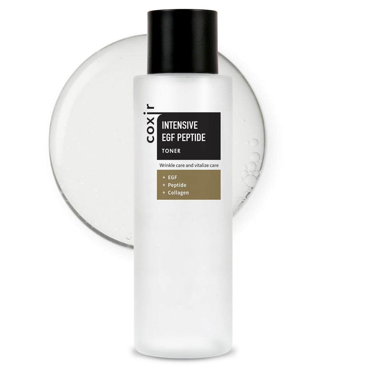 coxir Intensive EGF PEPTIDE Toner [50ml / 5.07 fl.oz.] l Day & Night Daily Toner for Face with EGF(Epidermal Growth Factor), Peptide Filtrate for Dull l Hydrating, Smoothing, Calming, Moisturizing